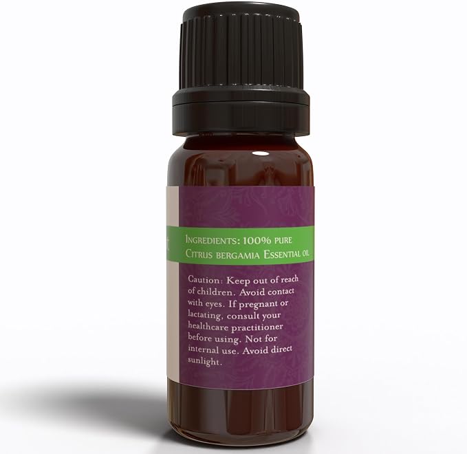 ArOmis Italian Bergamot Essential Oil - 100% Pure Therapeutic Grade - Undiluted, Premium Oil - 150 Micron Filtered, Perfect for Aromatherapy Diffusers (10ml / .34 fl oz)