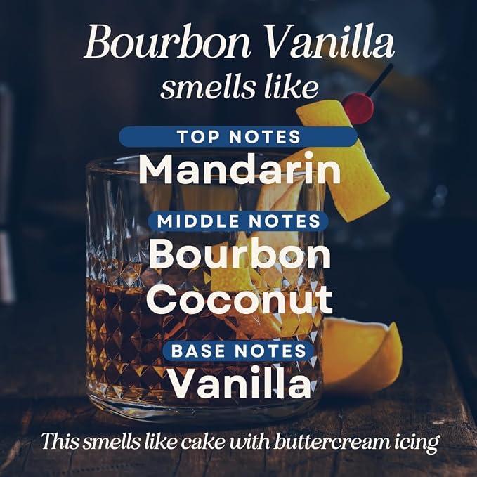 CANDECraftCo 4 Fl oz Fragrance Oils for Aromatherapy, Essential Oils for Home Diffusers, DIY Candle and Soap Making, DIY Scented Products (Bourbon Vanilla)