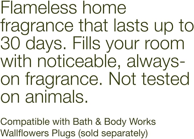 Bath & Body Works Wallflowers Refills, Eucalyptus Spearmint Scent, Plug-In Air Freshener Refills for Bedrooms, Bathrooms & Living Spaces, 2 Pack