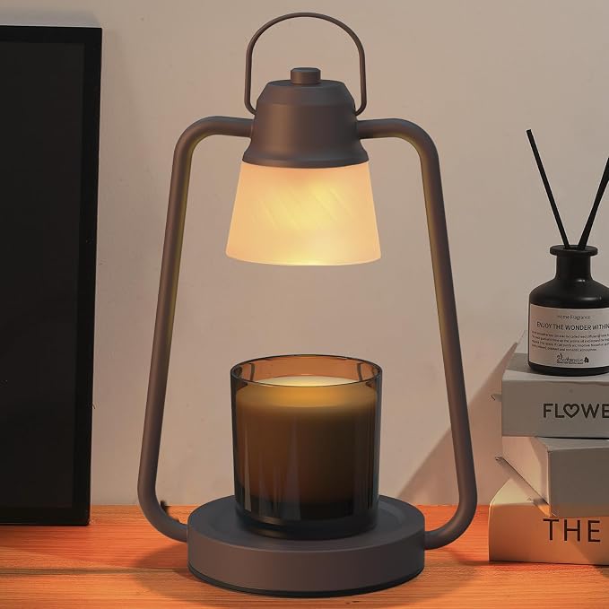 Candle Warmer Lamp with Timer Dimmer - Electric Wax Melt Warmer Lamp for Jar Candles, Vintage Candle Lamp Warmer with 2 Bulbs, for Women Mom, House Warming Gifts New Home Decor