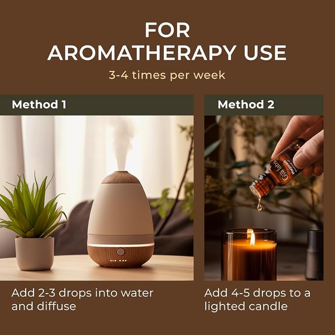 100% Pure Marjoram Essential Oil - 0.34 Fl Oz - Marjoram Oil for Hair, Skin, Diffuser, Aromatherapy & DIY Candle Making Scent