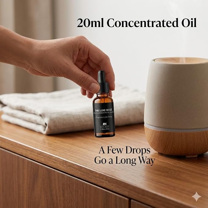 Hotel Scent Oil Inspired by The Ritz Carlton Hotel - Luxury Citrus Diffuser Oil - Ritz Carlton Scent Diffuser Oil - Hotel Scents for Home - 20mL Glass Bottle & Dropper for Waterless Diffusers