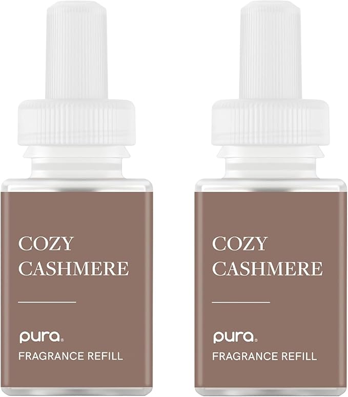 Pura Smart Home Scent Refill - Long-Lasting Premium Fragrance per Refill - Clean Diffuser Fragrance for Home, Office & Apartment - 2 Pack, Cozy Cashmere