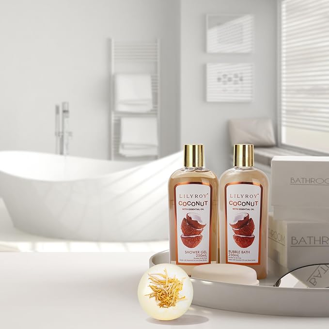 Spa Gifts Birthday Gift - Coconut Spa Gift Baskets for Women & Men