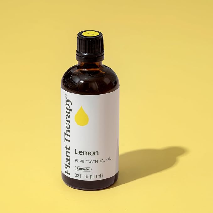 Plant Therapy Lemon Essential Oil 100 mL (3.3 oz) 100% Pure, Undiluted, Natural Aromatherapy, Therapeutic Grade