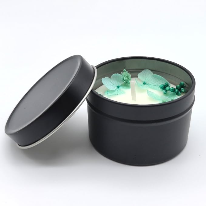 Vanilla Scented Soy Candle, Aromatherapy Candle for Home | Soy wax vanilla candle in a portable metal tin for bedroom, bathroom, yoga, travel, home decor and thoughtful gifting.