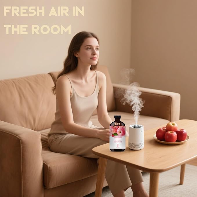 Apple Essential Oil, Apple Oil for Diffuser, Humidifier, DIY Candle, Soap, Fresh Scent, Kitchen, Home, Gift Ready,Apple Fragrance Oil - MLYNKL Essential Oils (8.33 fl oz / 250ml)