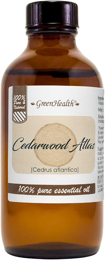 Cedarwood Atlas Essential Oil - 4 fl oz - 100% Pure Essential Oil - GreenHealth