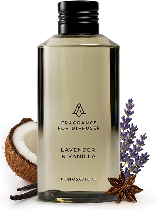 AromaPlan Scents, Clean Smelling Essential Oils,Inspired by Lavender & Vanilla Downy (5 Fl Oz /148ml)-Fresh Scent Essential Oil for Diffuser,USA Fragrance, Bigger Bottle, Bolder Aroma & Longer Lasting