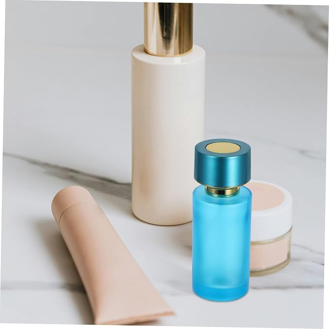 Outanaya Travel Refillable Perfume Bottle Glass Spray Atomizer with Cap for Cosmetics Travel Friendly Perfume Container Compact Durable Design for Effortless Fragrance