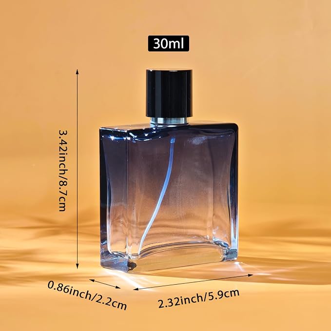 30ml/1.0 Oz Glass Spray Bottle Perfume Atomizer,Perfume Bottles Empty Travel Refillable Spray Bottle with 3 Kinds of Dispenser (30ml)