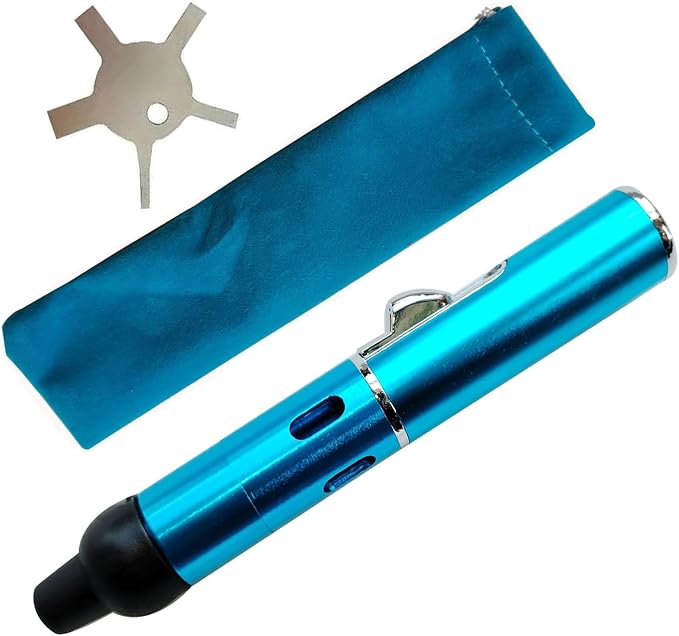 Torch Lighter,Handheld Multifunctional All-in-One Tube Built-in Detachable Windproof Lighter,Butane Flashlight Handheld Lighter,Sky Blue