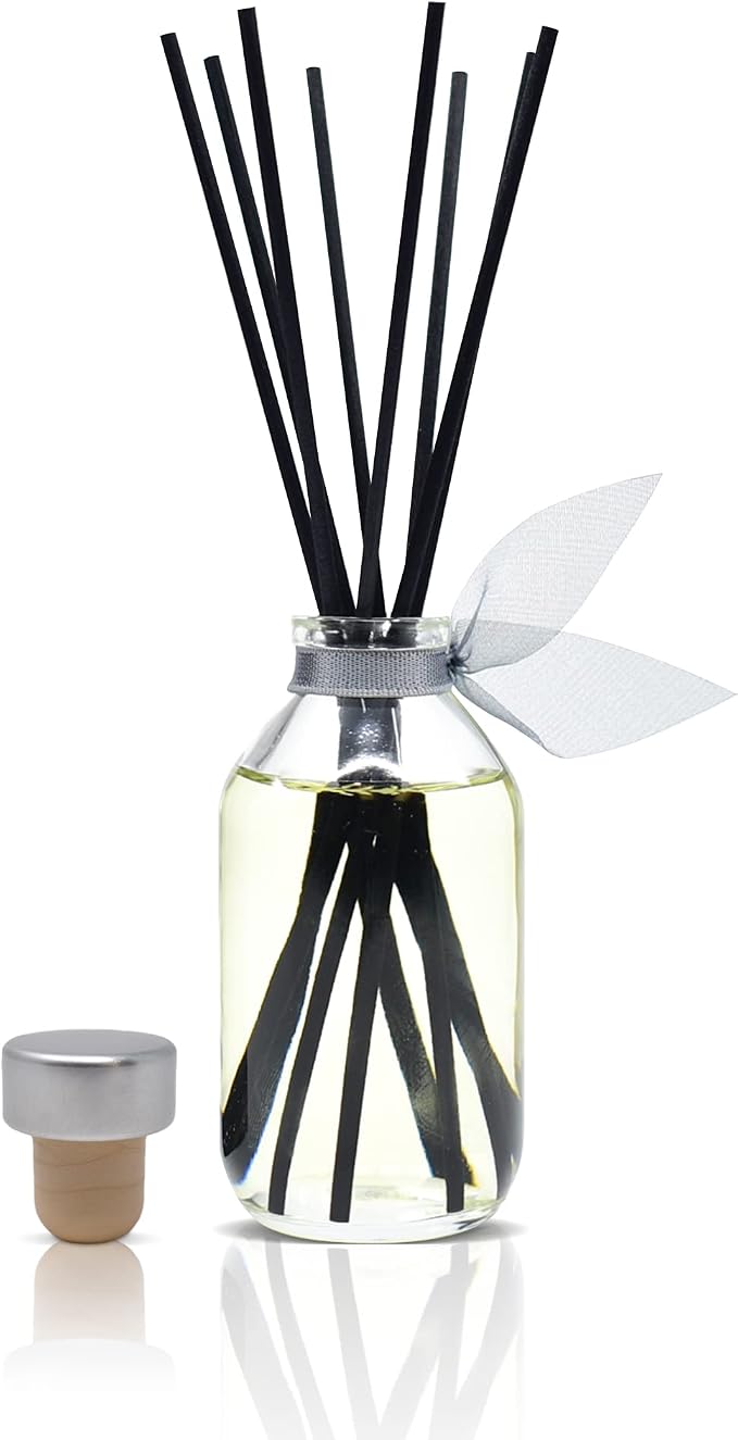 Euphoria Luxe Linen Diffuser Set, Luxury Home Fragrance, Room Scent | Warm linen, sandalwood, and herbal tea profile, entryway decor, guest bathroom, living room