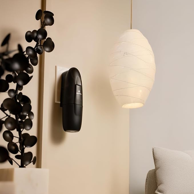 AromaPlan 5 Star Collection Plug in Waterless Diffuser (2 Devices +2 Scents Included)-Cold Air & Waterless Diffusers for Home & Office- Silent Wall Diffuser Plug in, Bluetooth App Control, 500 sq.ft