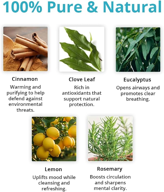 Wild Essentials Stay The F Away Essential Oil Blend, Purifying Wellness Aromatherapy Oil for Diffusers, 100% Pure, Crafted in USA