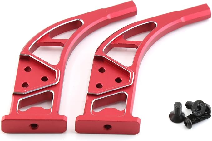 Rear Wing Mount Alum Alloy Diffuser Support for 1/7 Felony Infraction 6S BLX Limitless Roller ARA320519 Upgrade Parts (Red)