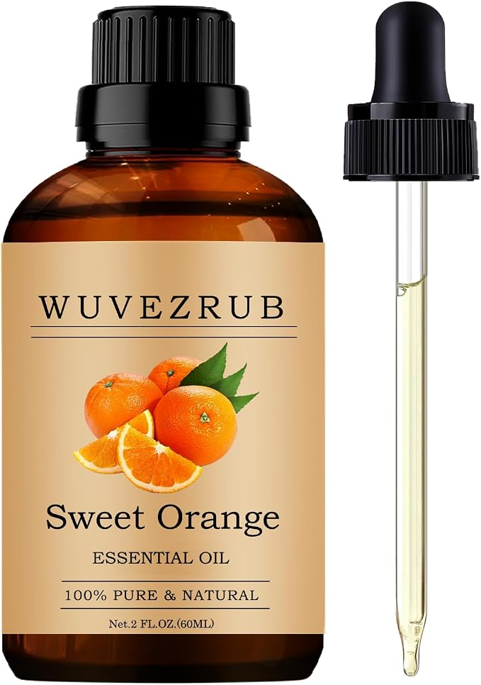 Sweet Orange Essential Oils 60ML, Pure Sweet Orange Essential Oil for Aromatherapy Diffuser - 2 Fl Oz