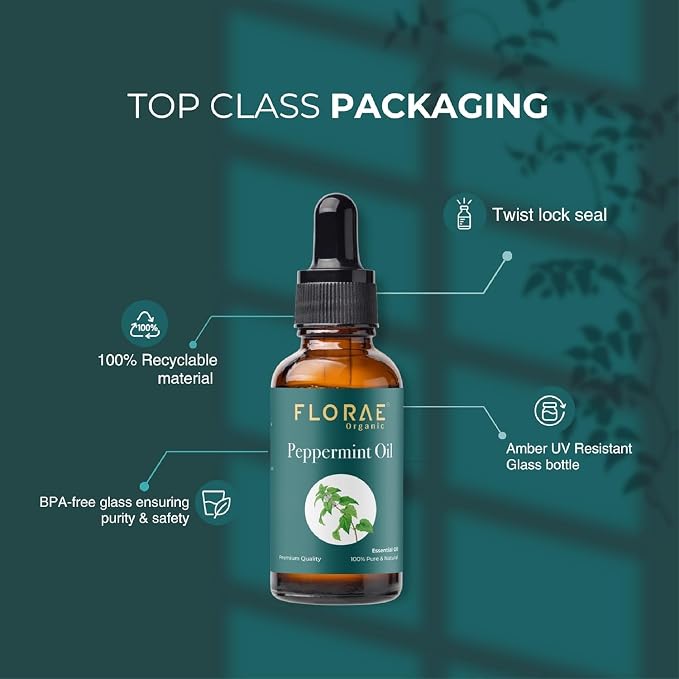 Peppermint Essential Oil 4 Fl Oz – 100% Pure and Natural Peppermint Oil for Diffuser and Aromatherapy, Skin, Massage, Candle and Soap Making Fragrance with Premium Glass Dropper