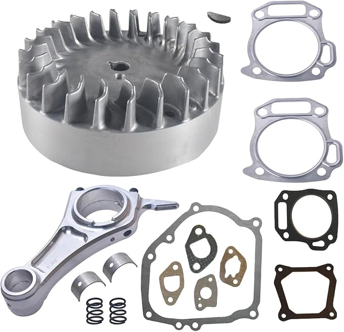 RIVERTON CANDLE & BATH for Flywheel 10krpm 3.308" Billet Rod 70mm Flat Top Piston for Predator 212cc 196cc