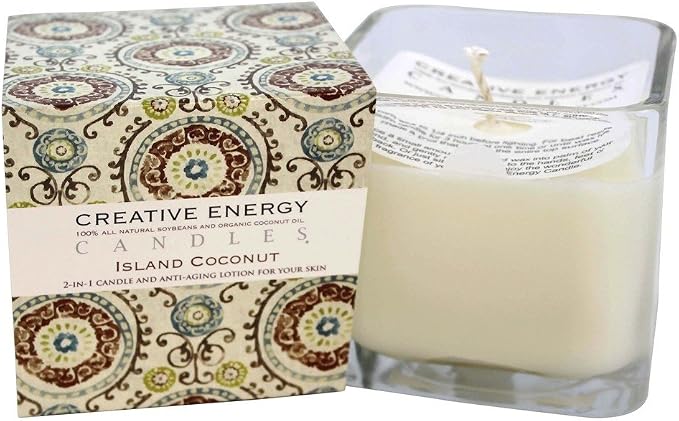 Creative Energy Candle - 2-in-1 Soy Lotion Candle (Warm Tobacco & Coriander)