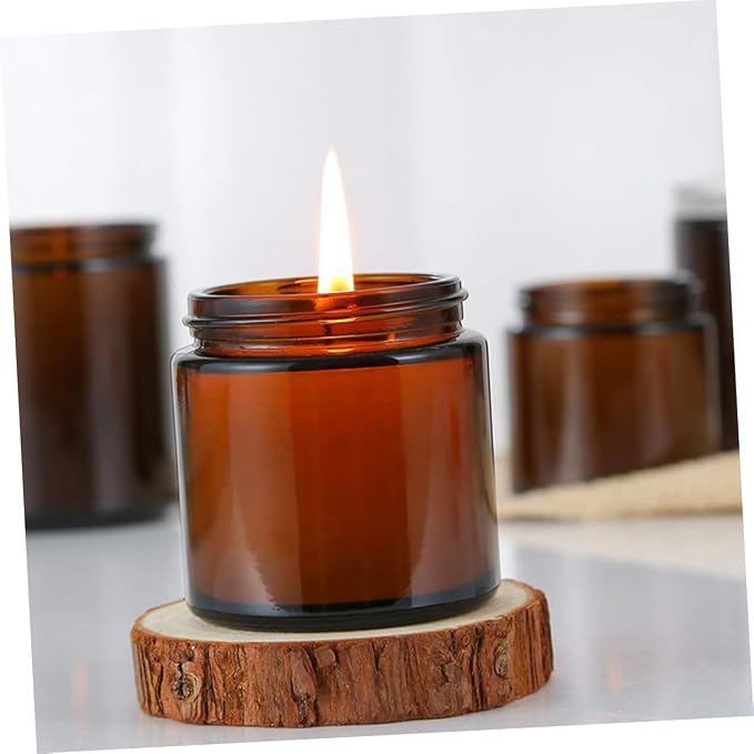 OSALADI 10Pcs Candle Making Cups with Aluminum Lids Holders for DIY Aromatherapy and Wax Projects Portable and Durable Empty Candle Containers