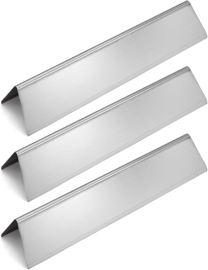 Hongso 15.3" Stainless Steel Grill Heat Shield Flavorizer Bars Replacement Parts for Weber Spirit 2 Burner I & II 200 Series E210 S210 E215 E220 S220 and Weber II GS4 Gas Grill (Front-Mounted Control)