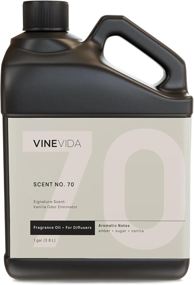 VINEVIDA [128 Fl Oz] Vanilla Odor Eliminator Fragrance Oil for Cold Air Diffusers, Essential Oils for Diffuser Oil Refill & Air Freshener Room Spray