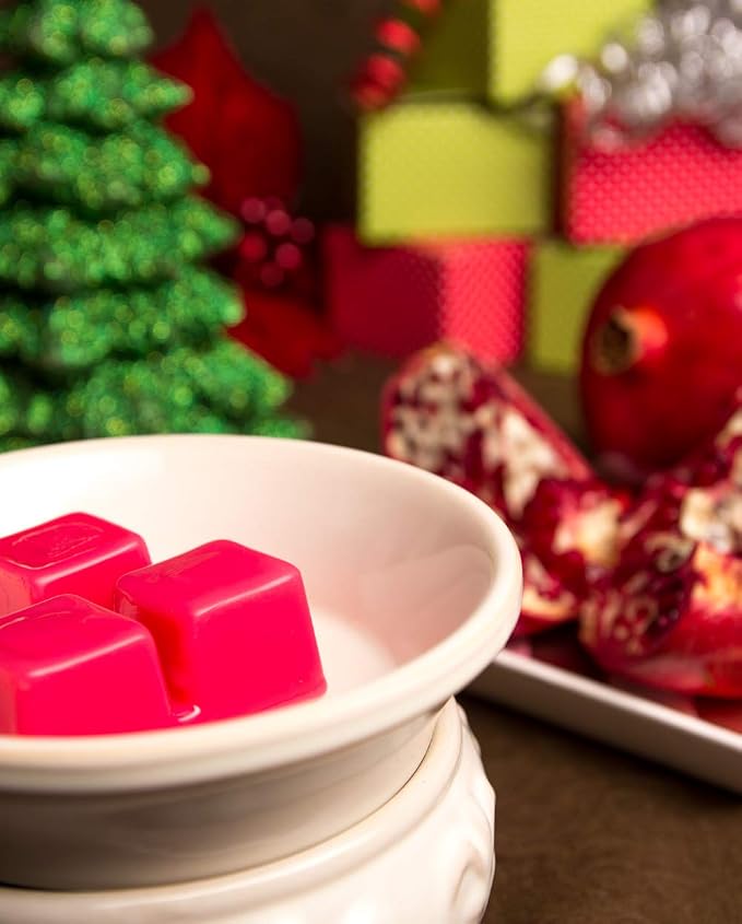 Shortie's Candle Company Pomegranate Premium Wax Melts - 3 Oz., Strong & Long Lasting, Non-Toxic - Made with Essential & Natural Oils - Formula 117