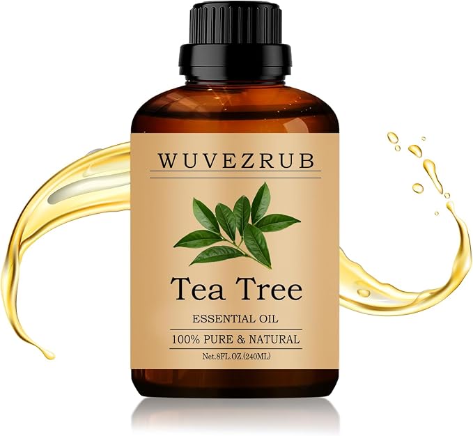 Tea Tree Essential Oil 240ML - 100% Pure and Natural Oils for Aromatherapy Diffuser - 8 Fl Oz/Tea Tree