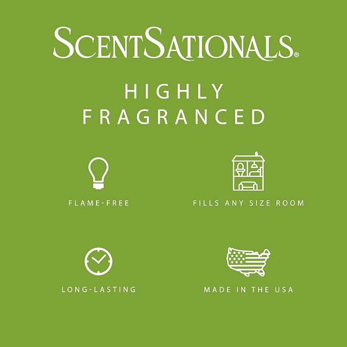 Scentsationals Wax Melts, Wax Cubes Strong Scent - Cucumber Melon - Long Lasting Scented Melts for Warmer, 10 oz (24-Cubes)