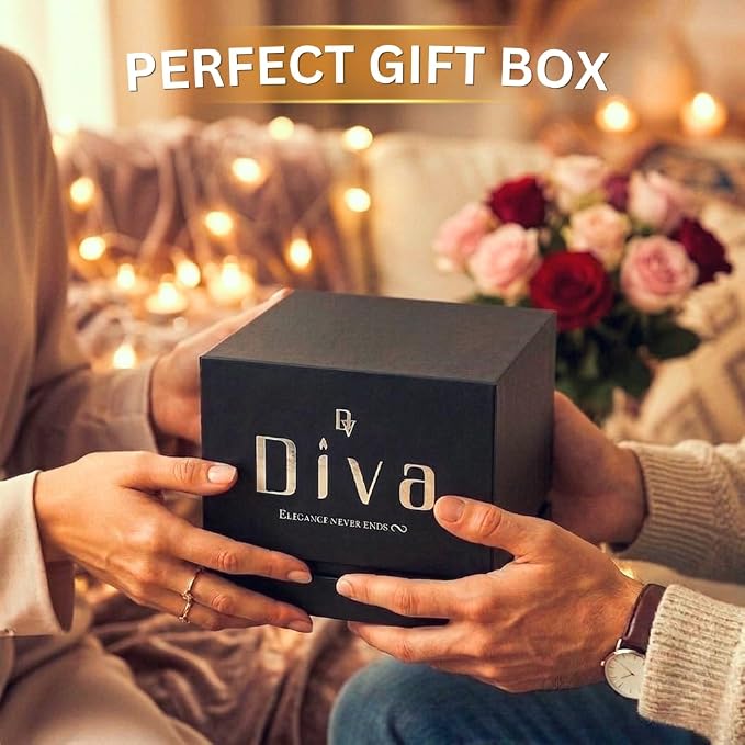 DV DIVA Scented Candle Gift 14oz Rose Amber & Musk - Anniversary, Valentine & Birthday Gift - Luxury Large Soy Wax Candle with Hidden NFC Love Message - Soft Fragrance Home Decor & Relaxing Ambiance