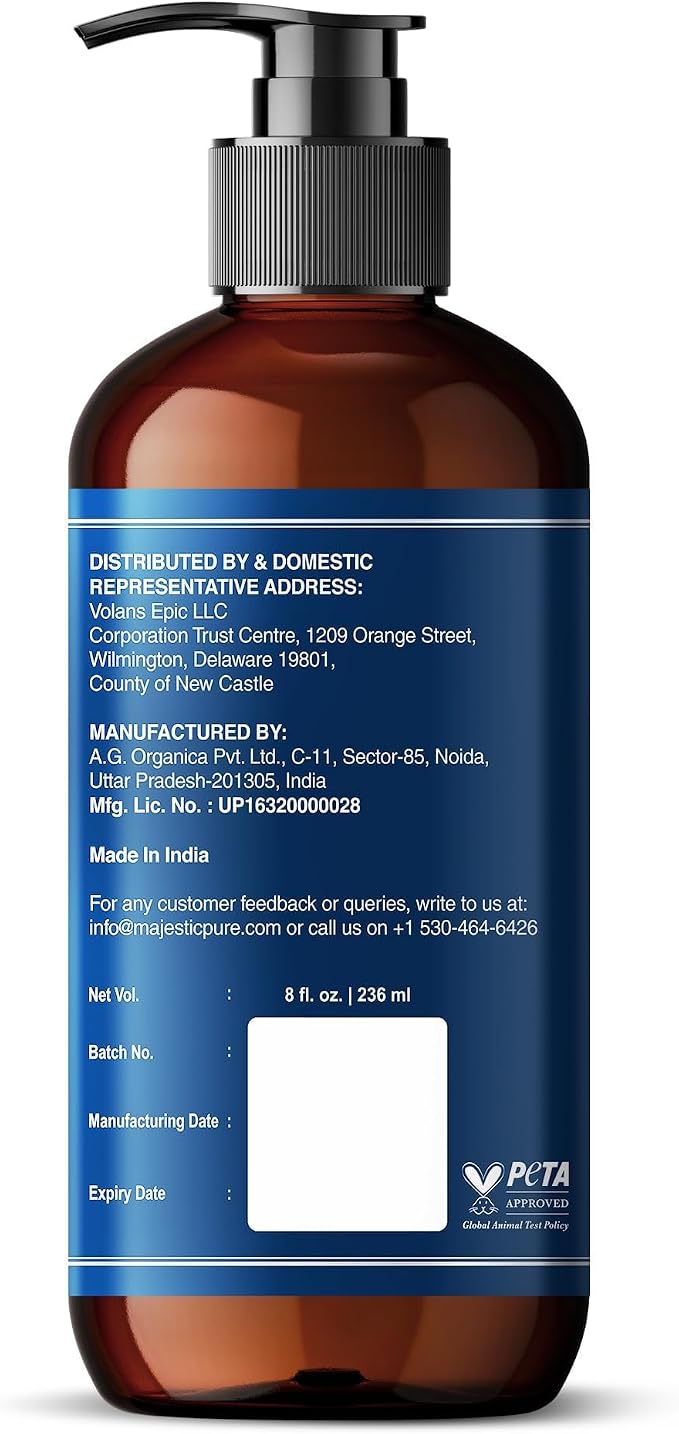 MAJESTIC PURE Vanilla Passion Massage Oil for Massage Therapy - Refreshing and Relaxing - Natural Oils with Vanilla Oil, Coffee Oil Shea Butter for All Skin Types Men and Women Massage Lotion- 8 fl oz