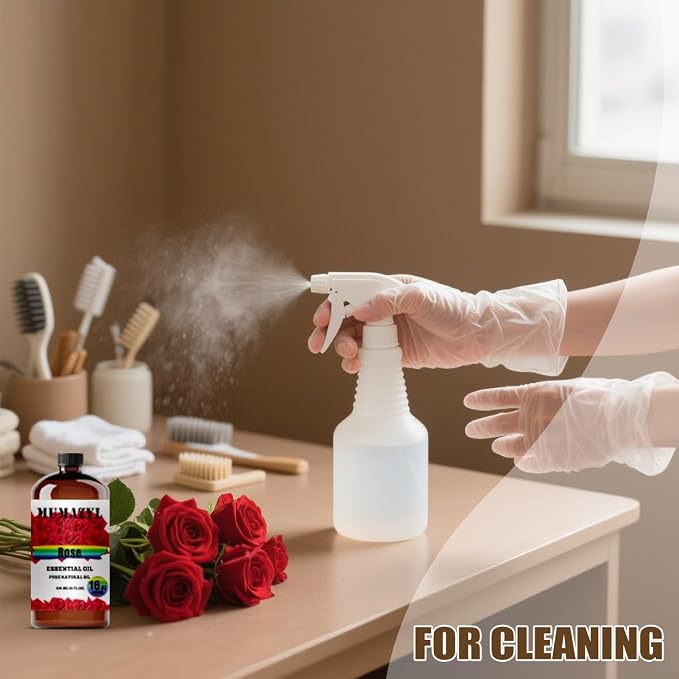 Rose Essential Oil, Rose Oil 16 Fl Oz 480ML for Diffuser Humidifier Yoga Cleaning DIY Candle Soap Making MUMAZYL Essential Oils