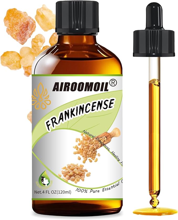 Frankincense Essential Oil 4 fl oz – 100% Pure for Diffuser, Large Value Size for Everyday Home Aromatherapy, DIY Candles, Soap Making, Massage Dilution – Warm Resinous Scent