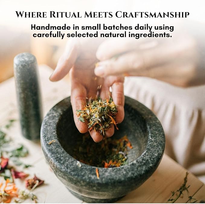 CIRCE Healing Spell Oil - Invite Peace & Emotional Balance - Add to Bath, Use in Rituals, Wear as Fragrance to Align with Desires - Coconut Oil, Calendula Herb, Eucalyptus & Lavender - 1/2oz