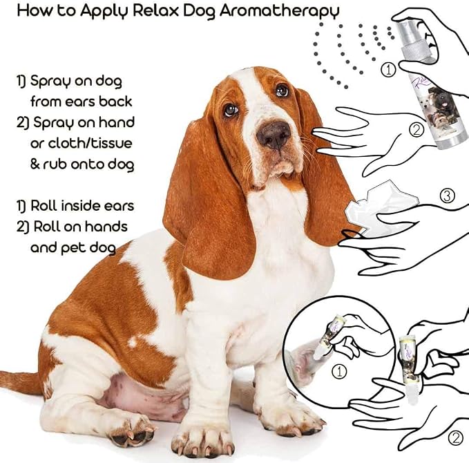 The Blissful Dog Basset Hound Relax Dog Aromatherapy Spray for Your Dog's Anxiety