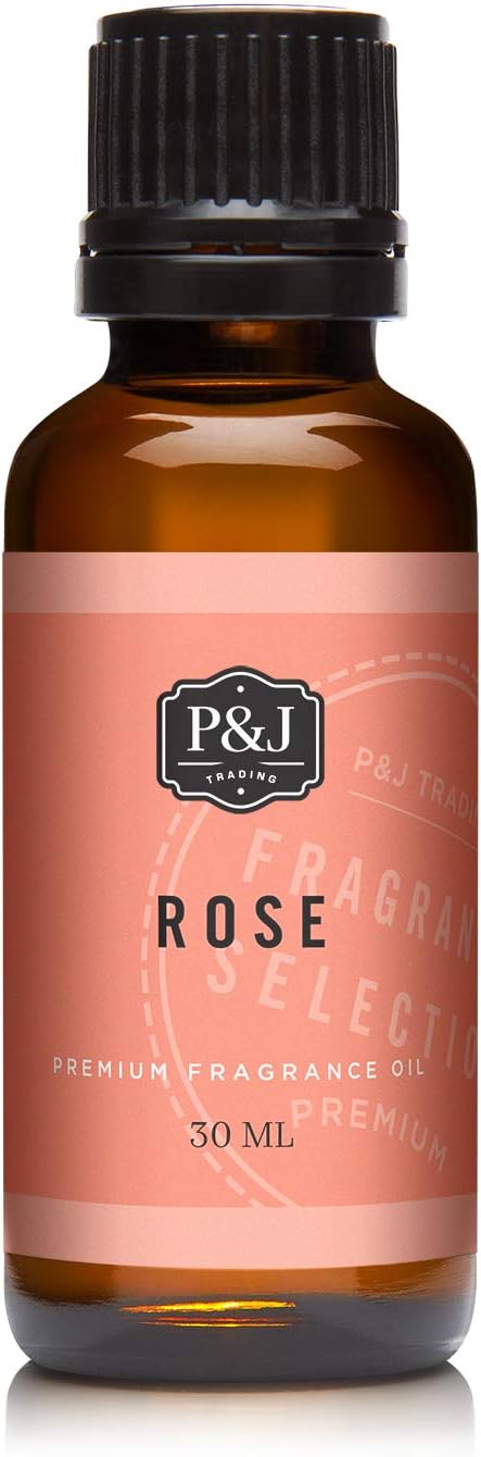 P&J Trading - Rose Scented Oil 30ml - Fragrance Oil for Candle Making, Soap Making, Diffuser Oil