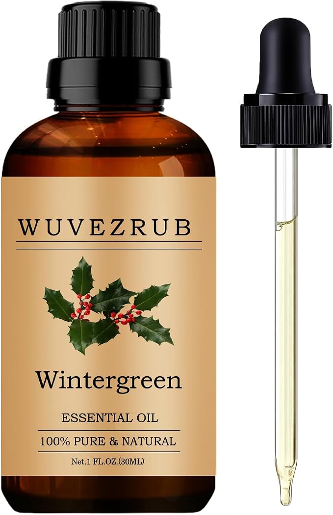 Wintergreen Essential Oils, 30ML Pure and Natural Essential Oil for Aromatherapy Diffuser - Wintergreen / 1 Fl Oz