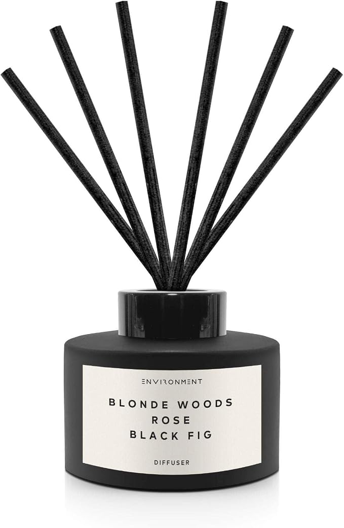 Environment Inspired by 5-Star Resort EDT Reed Diffuser, 200ml Luxury Scented Reed Diffuser Aromatherapy (Blonde Woods | Rose | Black Fig) Reed Diffusers for Home, Diffusing Oil, Home Fragrance