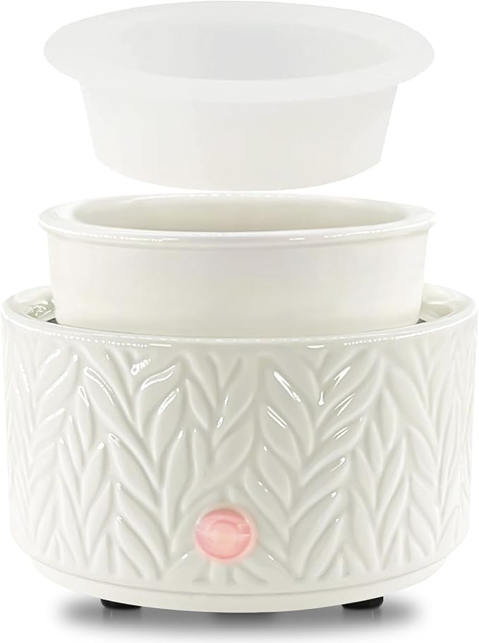EQUSUPRO Wax Melt Warmer for Scented Wax Melts- Electric 4 in-1 Ceramic Candle Wax Warmer Burner Fragrance Wax Melter for Home Office Bedroom Living Room Decor & Gifts for Women