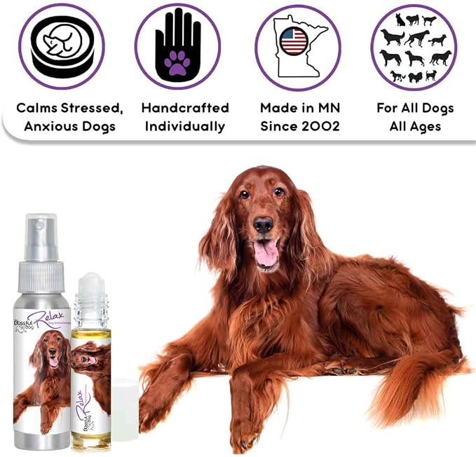 The Blissful Dog Irish Setter Relax Dog Aromatherapy, 2.67-Ounce Spray