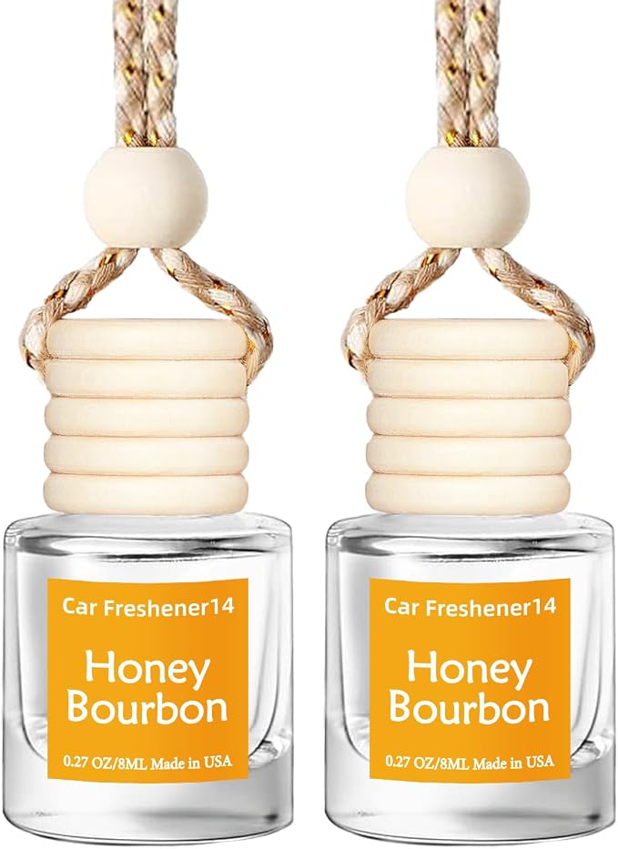 Hanging Car Air Freshener, Long Lasting Scent, Cute Air Fresheners for Women, 2 Pack Non-Toxic Essential Oil Diffuser, Made in USA