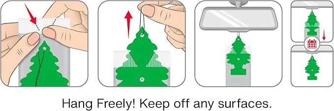 LITTLE TREES Car Air Freshener | Hanging Tree Provides Long Lasting Scent for Auto and Home | Sliced, 24 Air Fresheners (Pack of 36)