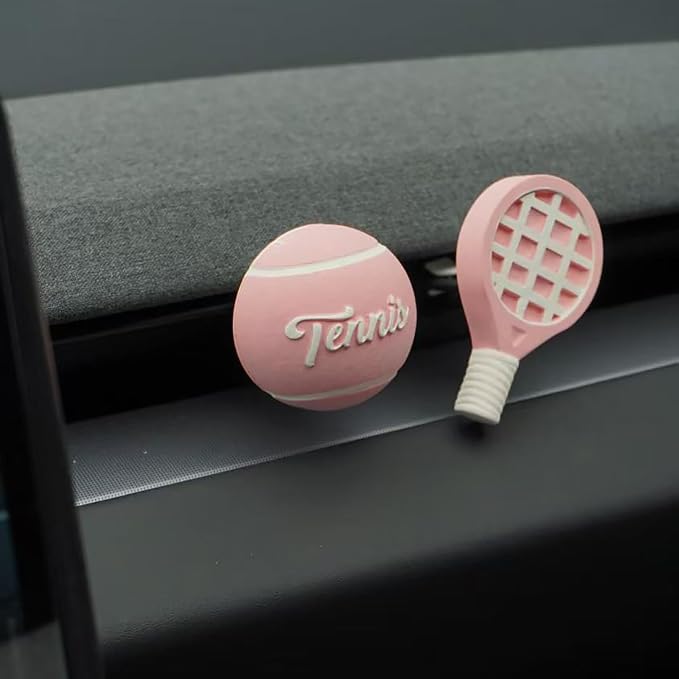 Golf Car Air Freshener Vent Clip Set (3 Pack), Plaster Diffuser, Cute Car Accessories (Essential Oil Not Included)