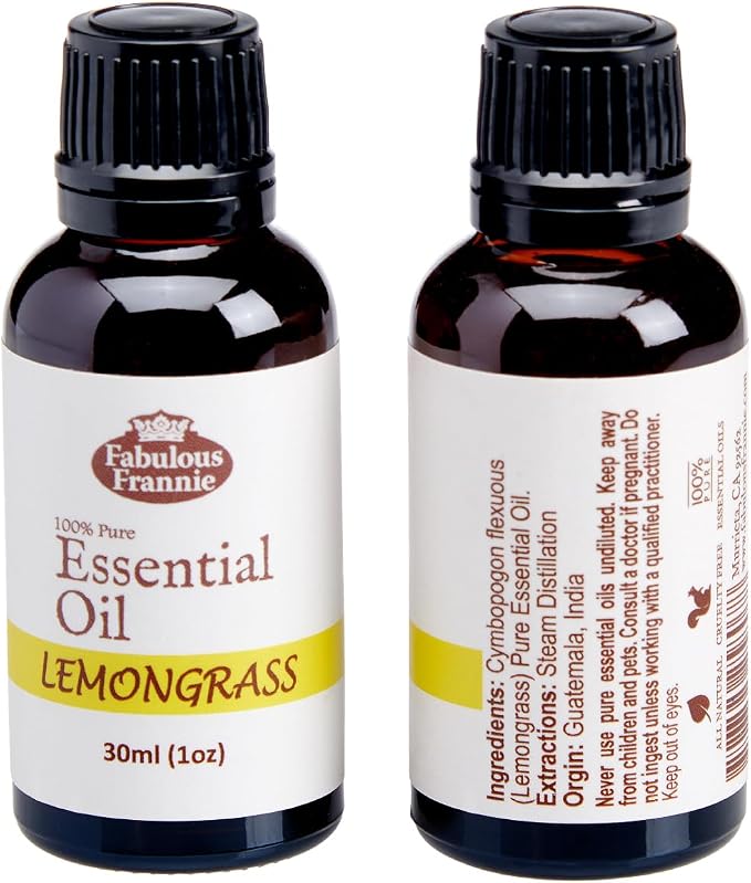 Fabulous Frannie Lemongrass Pure Essential Oil Therapeutic Grade- 30ml