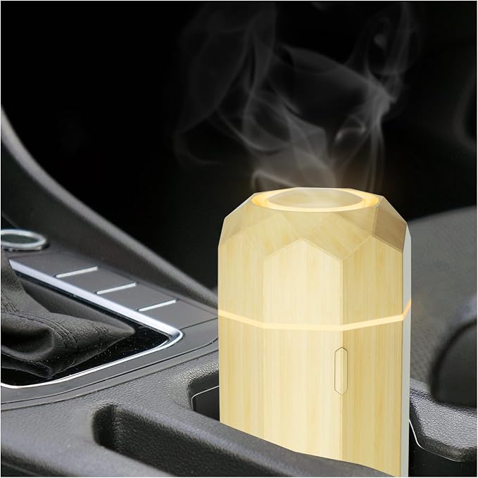 SALKING Car Diffuser, Car Air Fresheners, USB Aromatherapy Diffuser for Essential Oils, Portable Diffuser Humidifier for Car, Cool Mist Mini Diffuser with Adjustable Mist Mode, for Home Office Bedroom