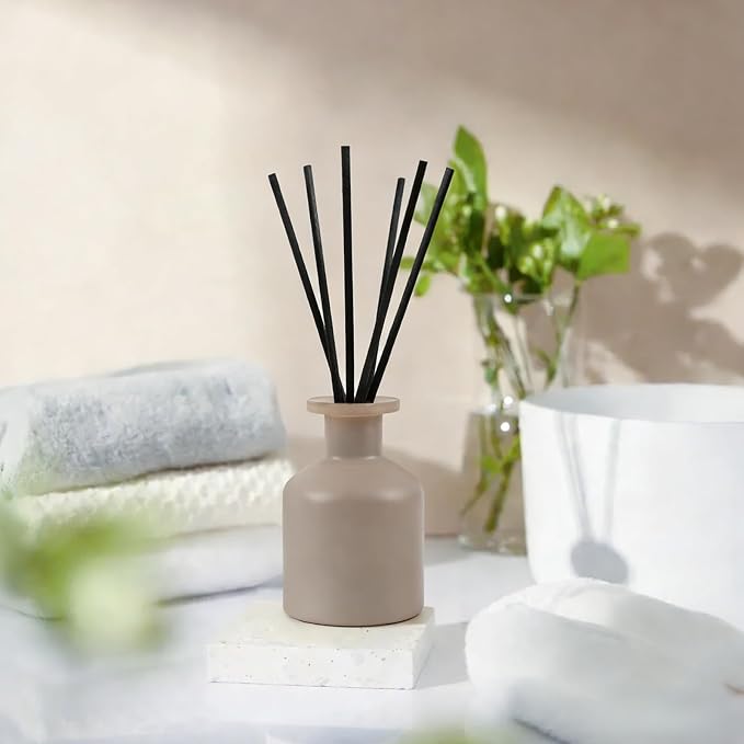 Reed Diffuser Set with Serene Escape Scent,100ml(3.38 oz) Oil Diffuser with 6 Reed Sticks,Long-Lasting Fragrance for Home,Bathroom,Office, for Home Decor Enthusiasts