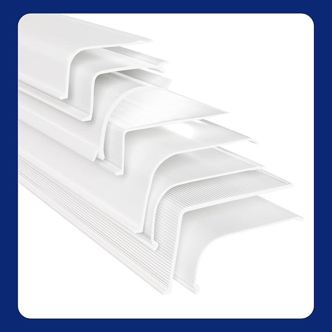 KASTLITE Under Cabinet Light Cover Replacement Sample Pack | 2" White Acrylic Undercabinet Lens Diffuser | All 8 Shapes Included for Fit Testing