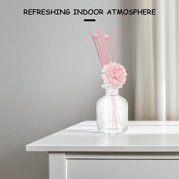 FRCOLOR Empty Aromatherapy Bottle Refillable Diffuser Bottle for Essential Oils Diy Perfume Container Desktop Diffuser Ornament for Home Office Car 3.93 X 2.67 X 2.67 in