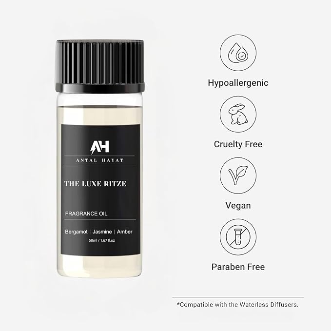 Hotel Diffuser Oil Inspired by The Ritz Carlton Hotel 50ml - Home Luxury Scents - Ritz Carlton Scent Diffuser Oil - Premium Fragrance Oils for Ultrasonic and Waterless Diffusers